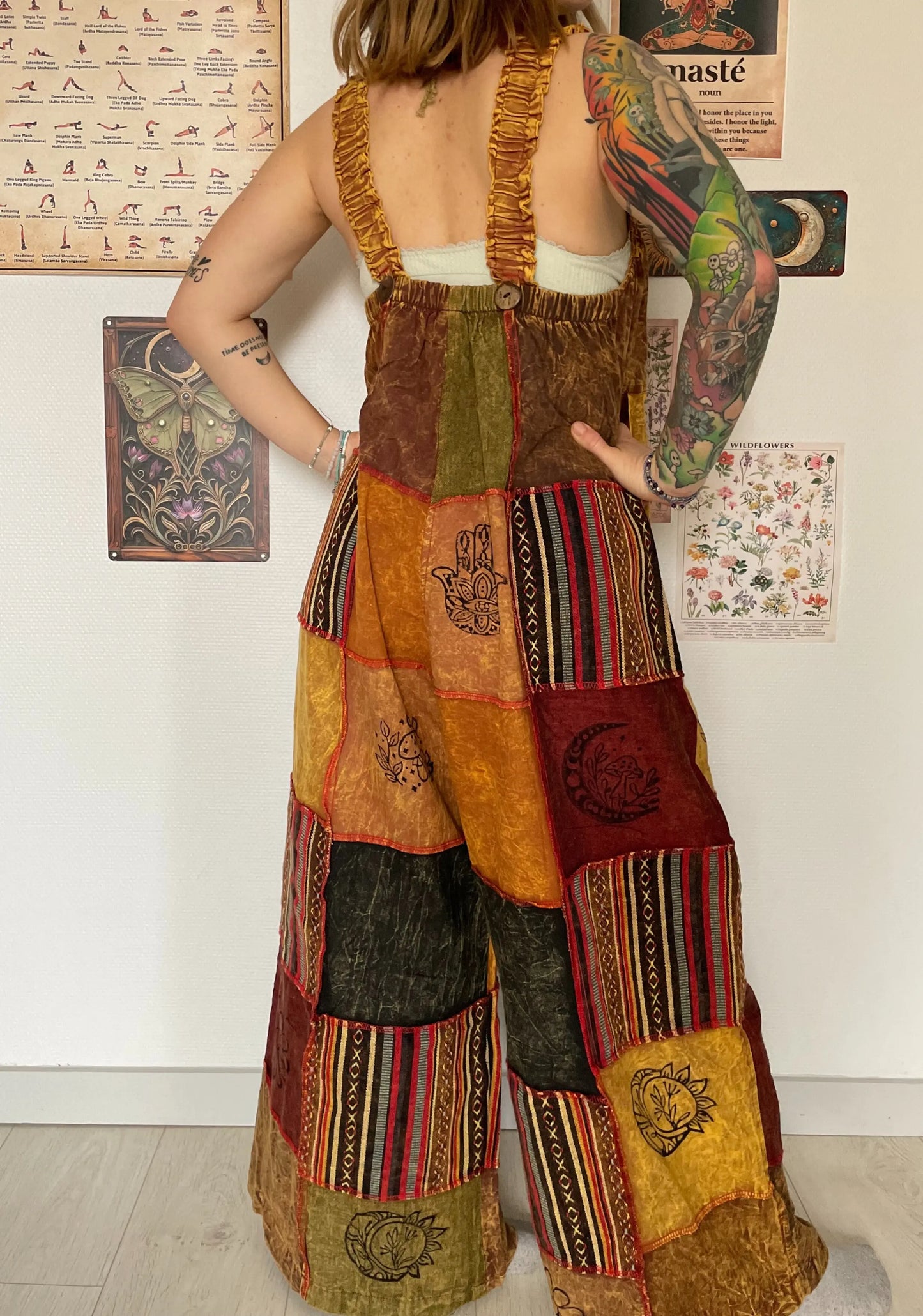 YATRA ︱ Salopette patchwork en coton