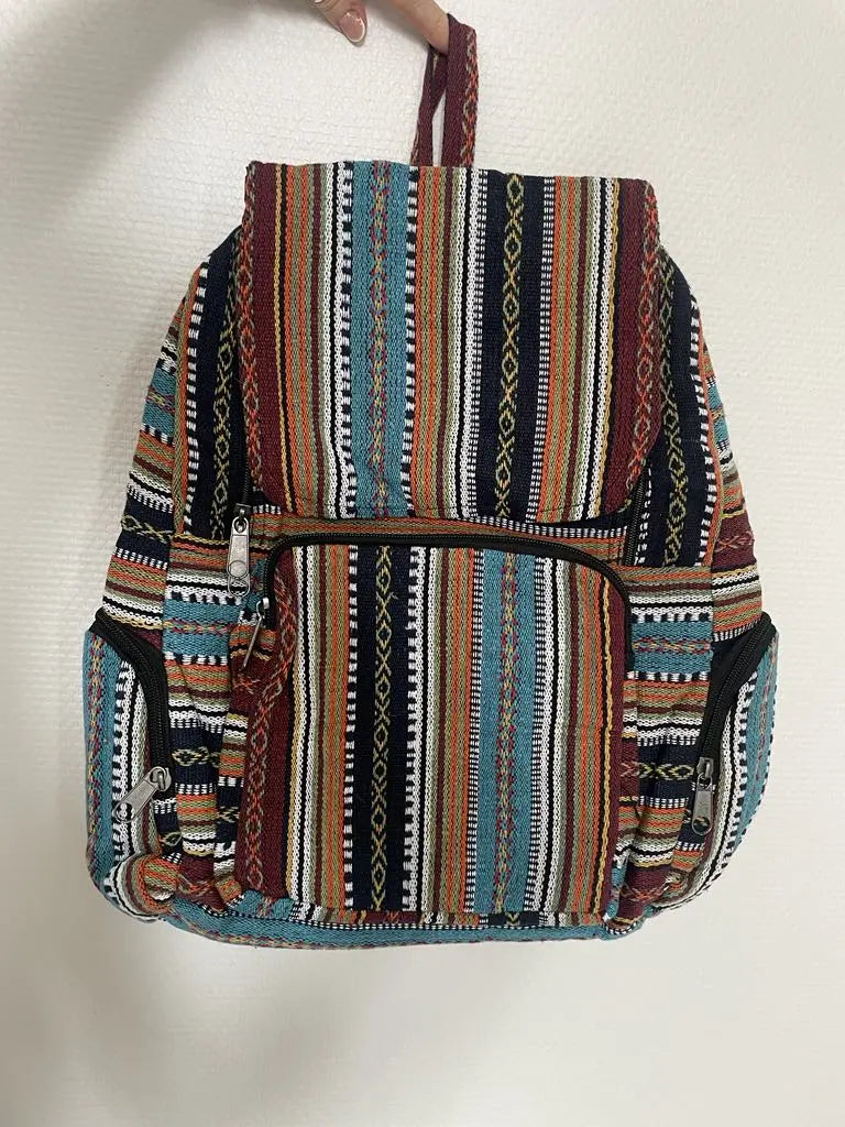 JHOLA︱Sac à dos en coton brodé à la main