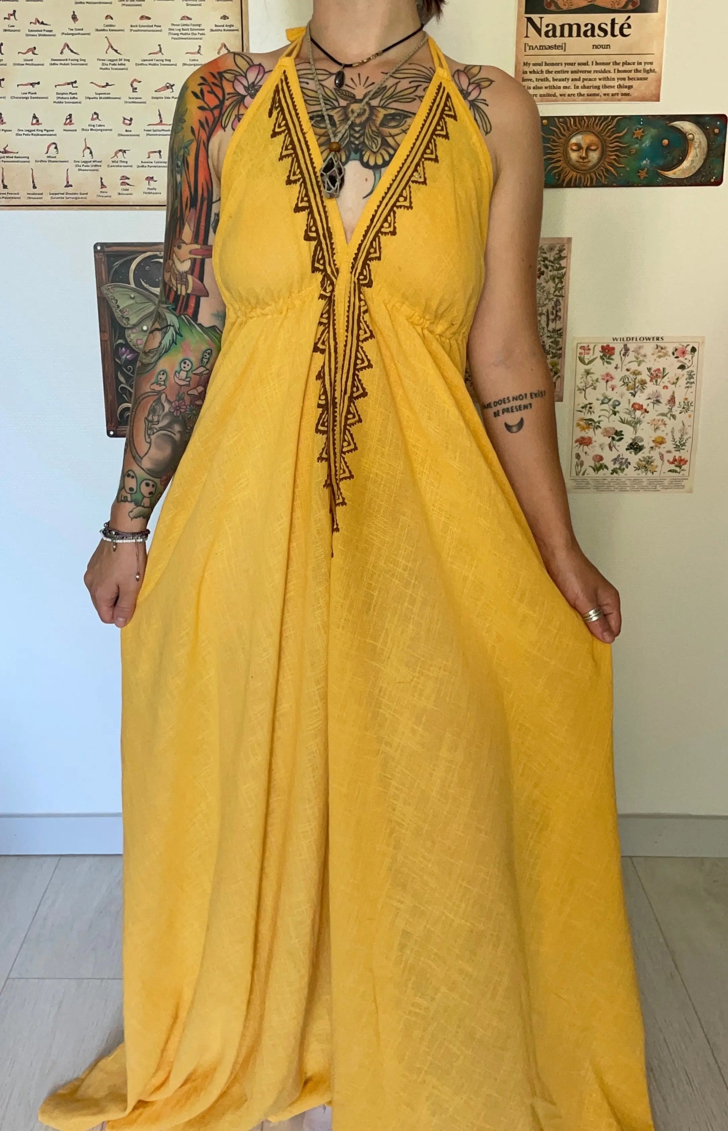 Robe bohème 100% coton VATA Yogiâme