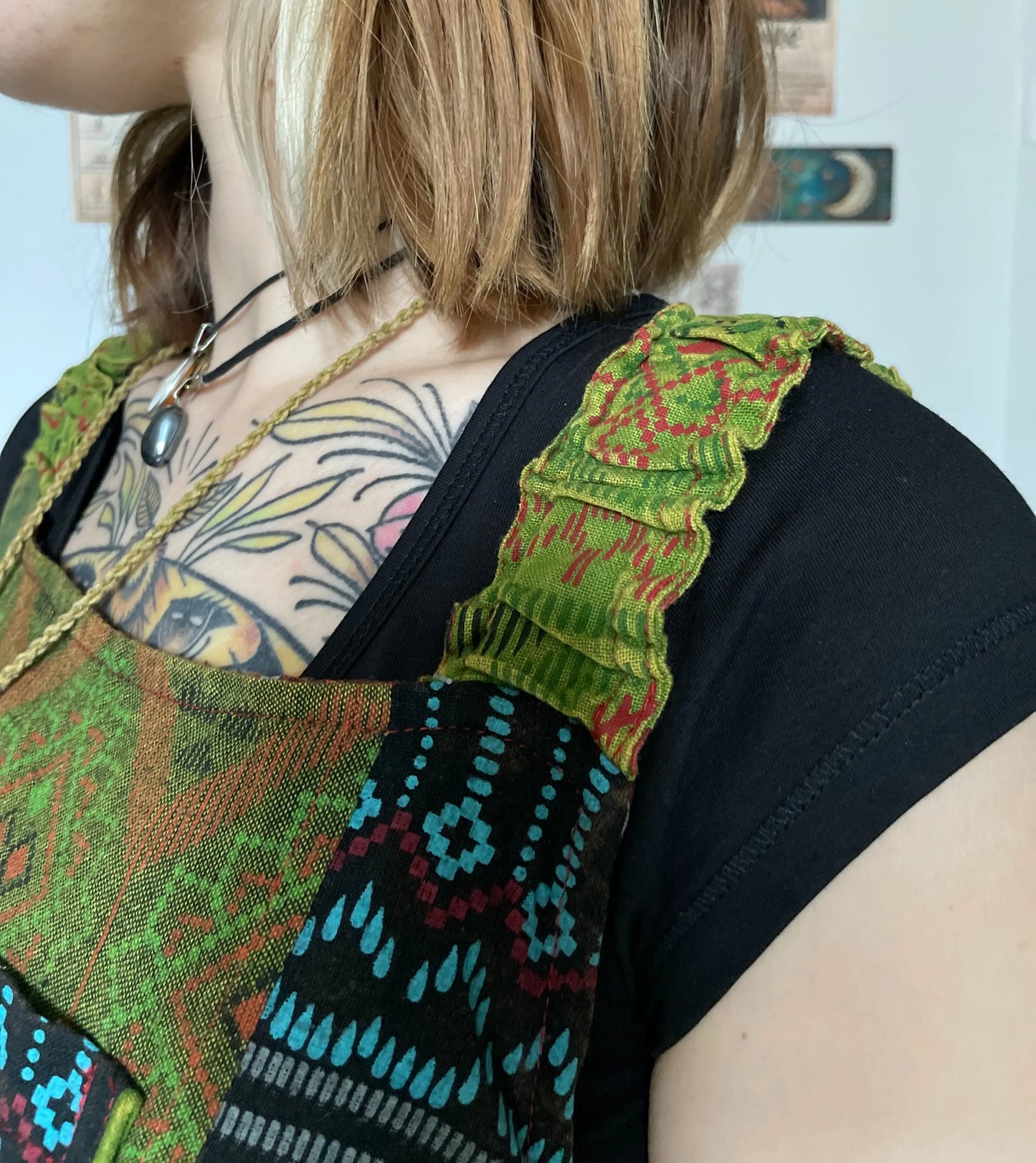HUNCHA︱Salopette patchwork en coton