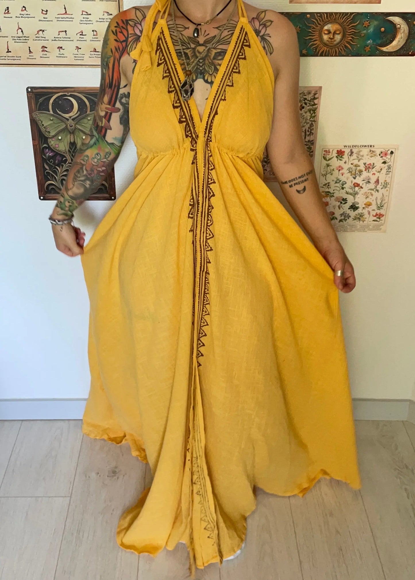 Robe bohème 100% coton VATA Yogiâme