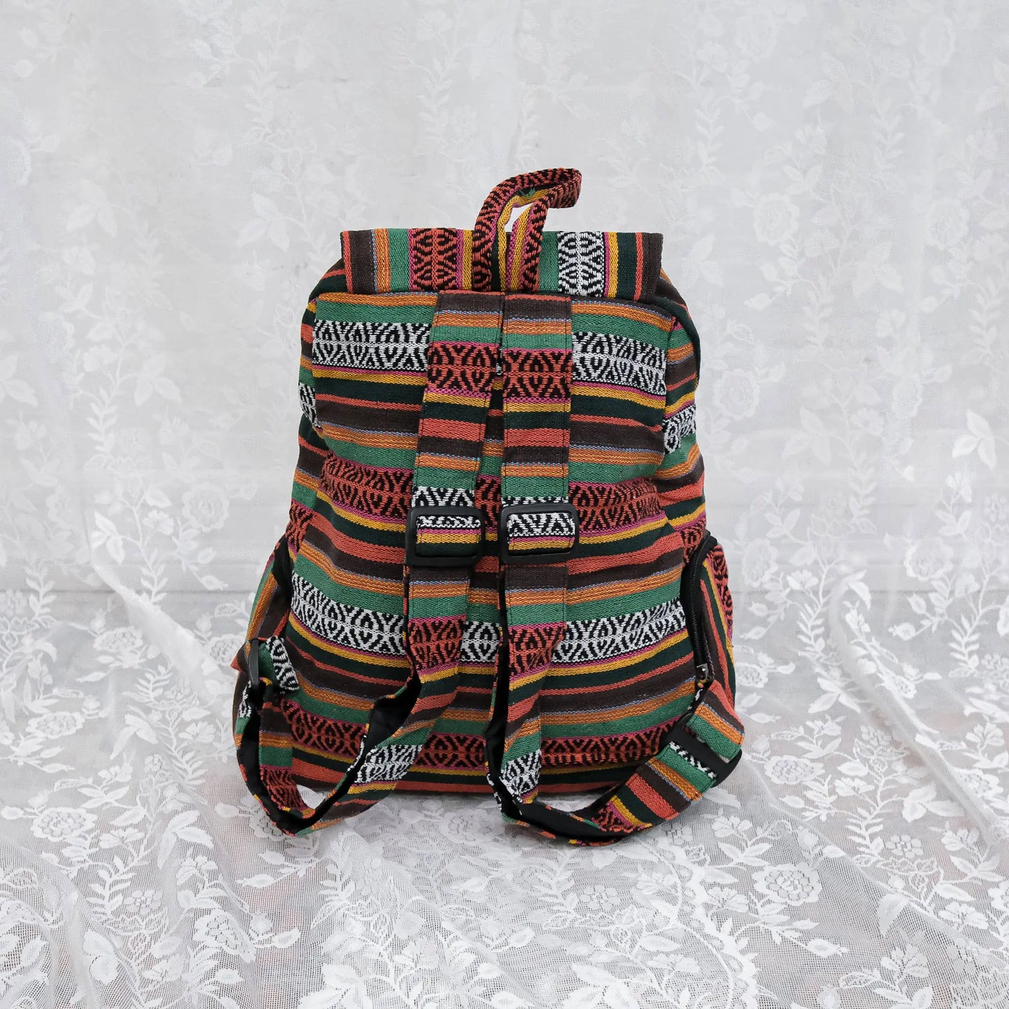 JHOLA︱Sac à dos en coton brodé à la main
