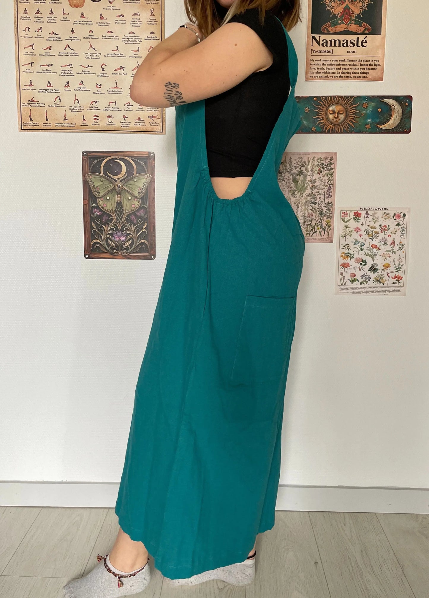 SORAHA︱Combishort à jambes larges en coton