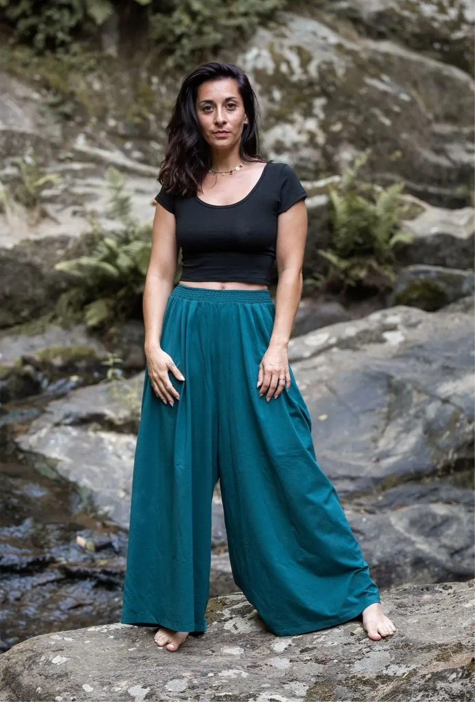 BOOH Pantalon large Femme Vetements ethiques Yogiame