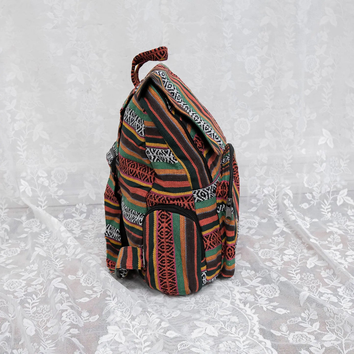 JHOLA︱Sac à dos en coton brodé à la main