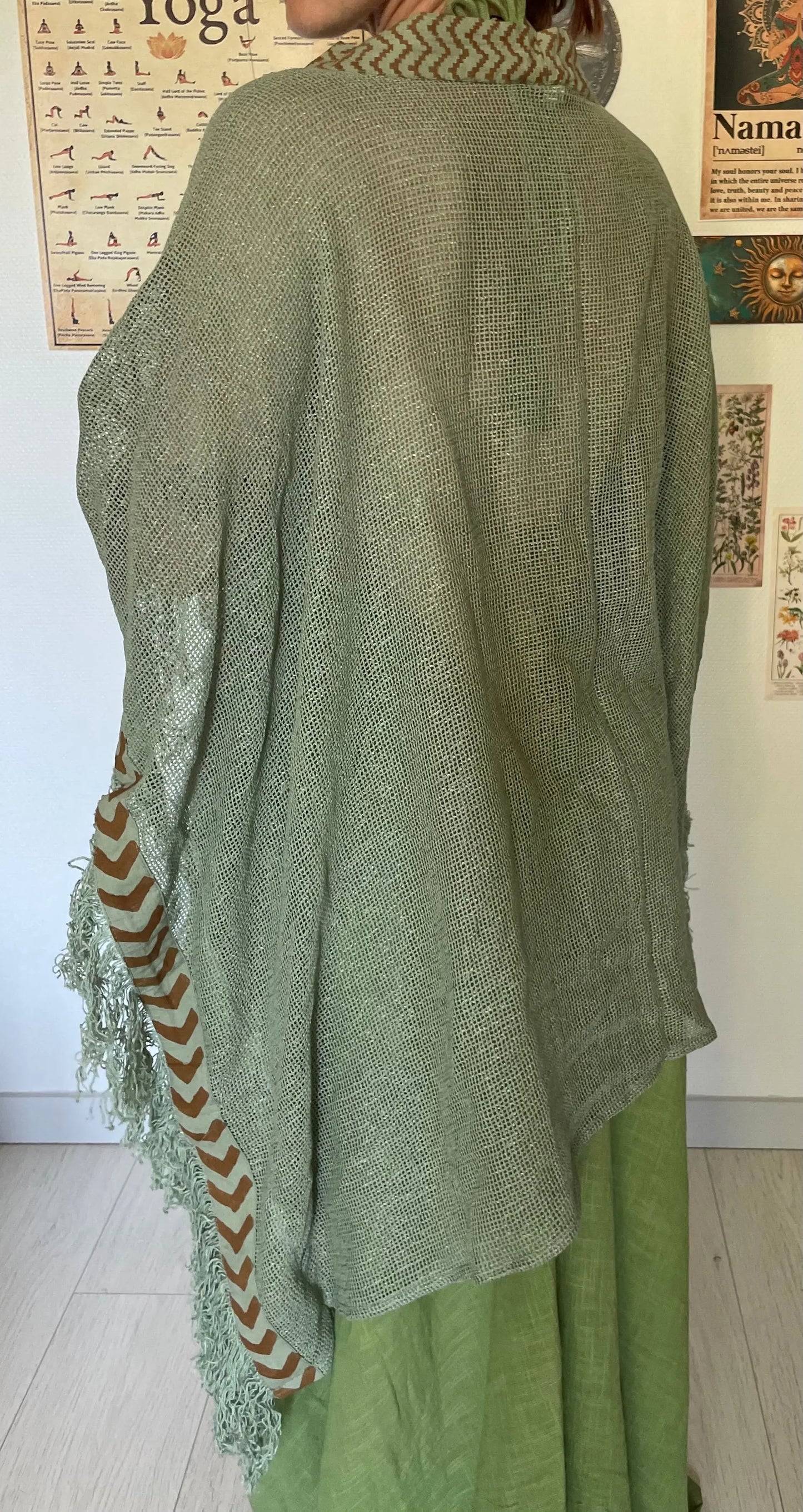 Kimono à franges 100% coton Yogiâme