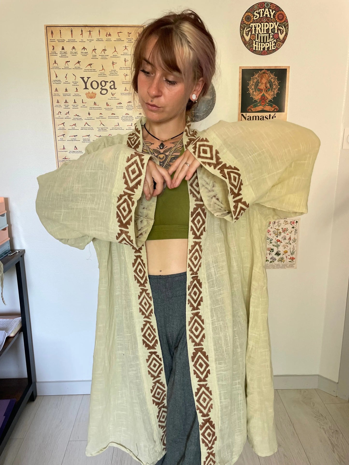 Kimono mi long 100% Coton Yogiâme