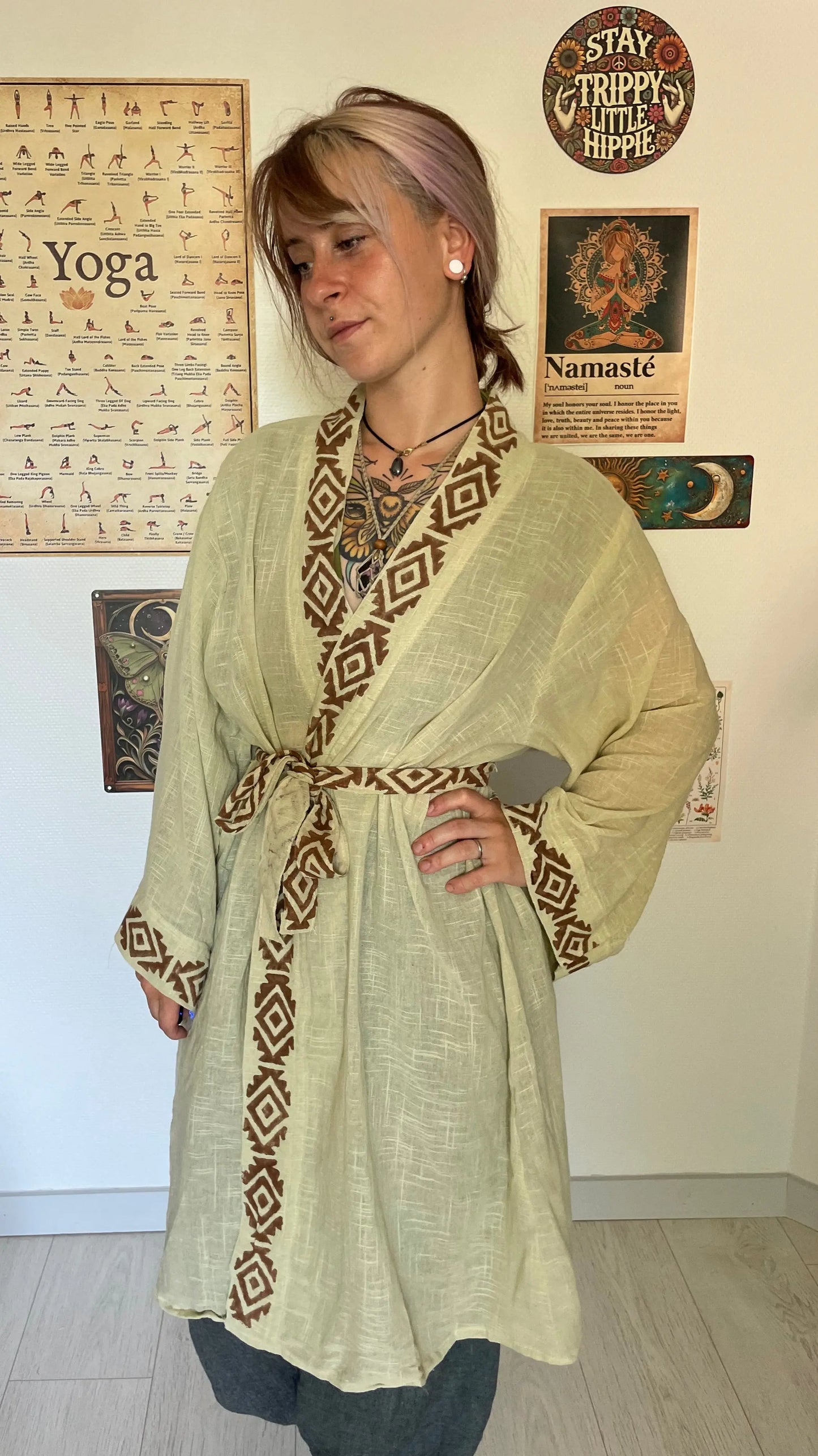 Kimono mi long 100% Coton Yogiâme
