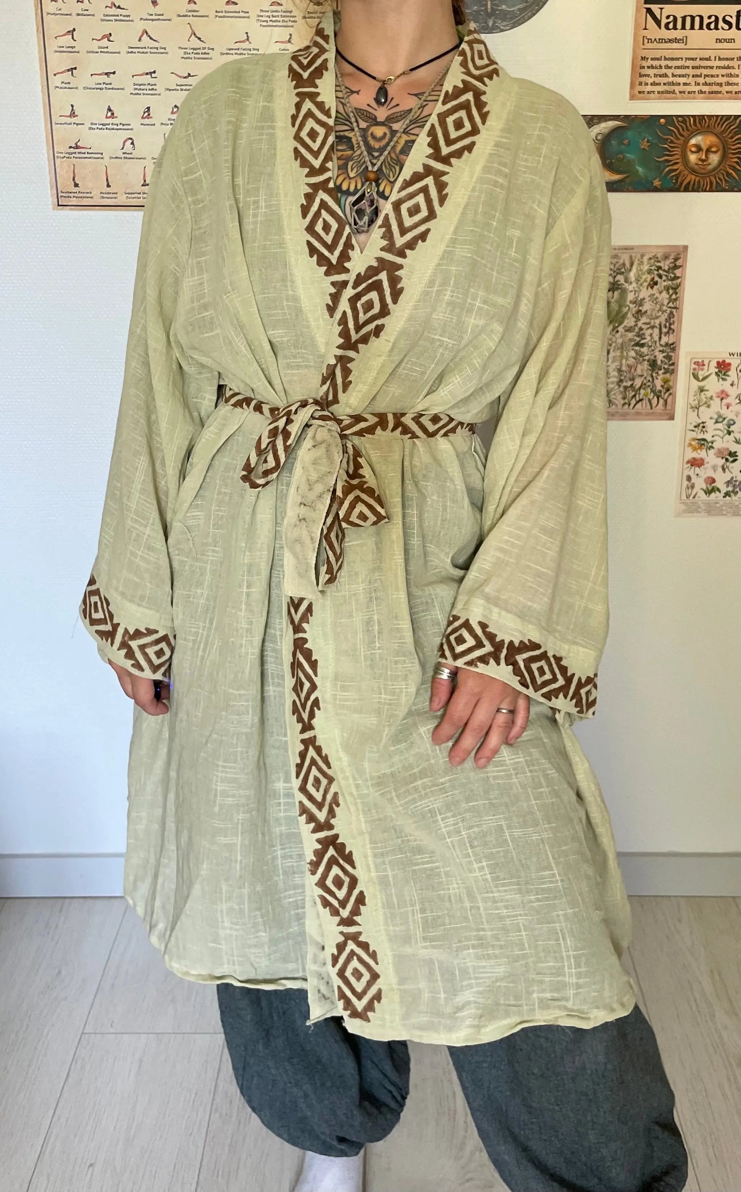 Kimono mi long 100% Coton Yogiâme