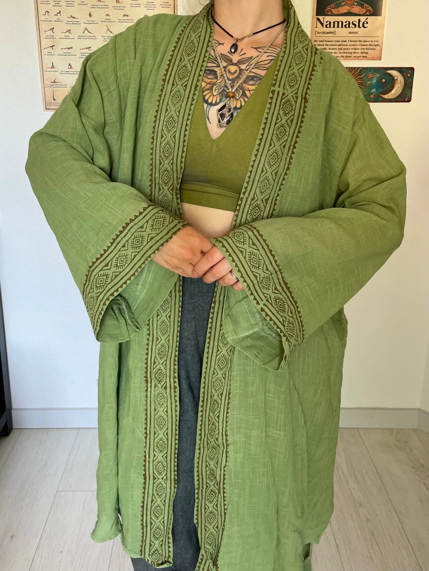 Kimono mi long 100% Coton Yogiâme
