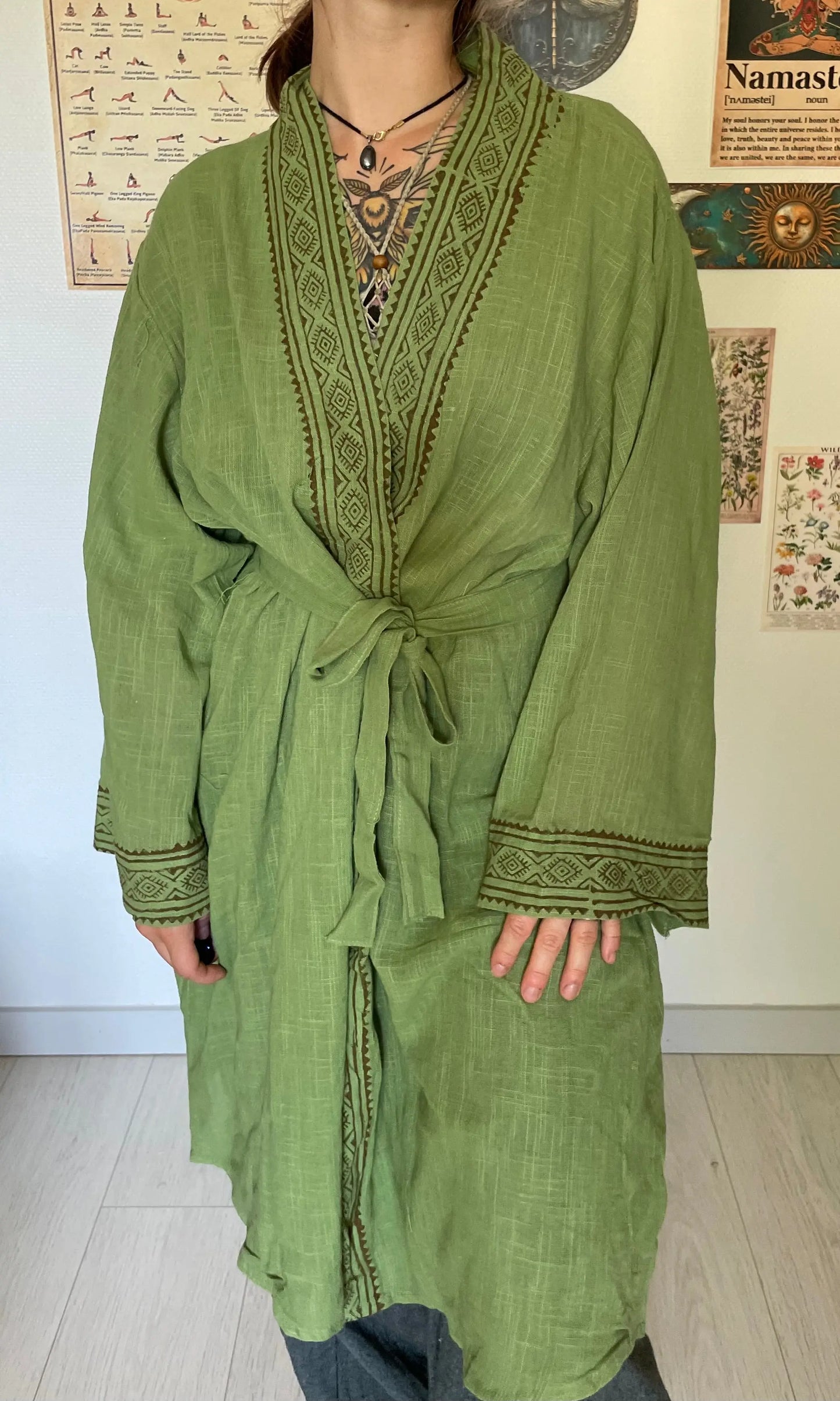 Kimono mi long 100% Coton Yogiâme