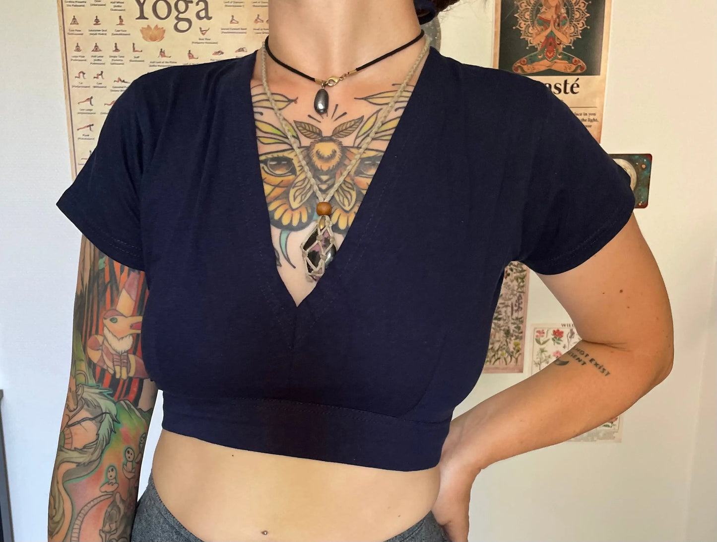 Crop top ajustable en coton LITA Yogiâme