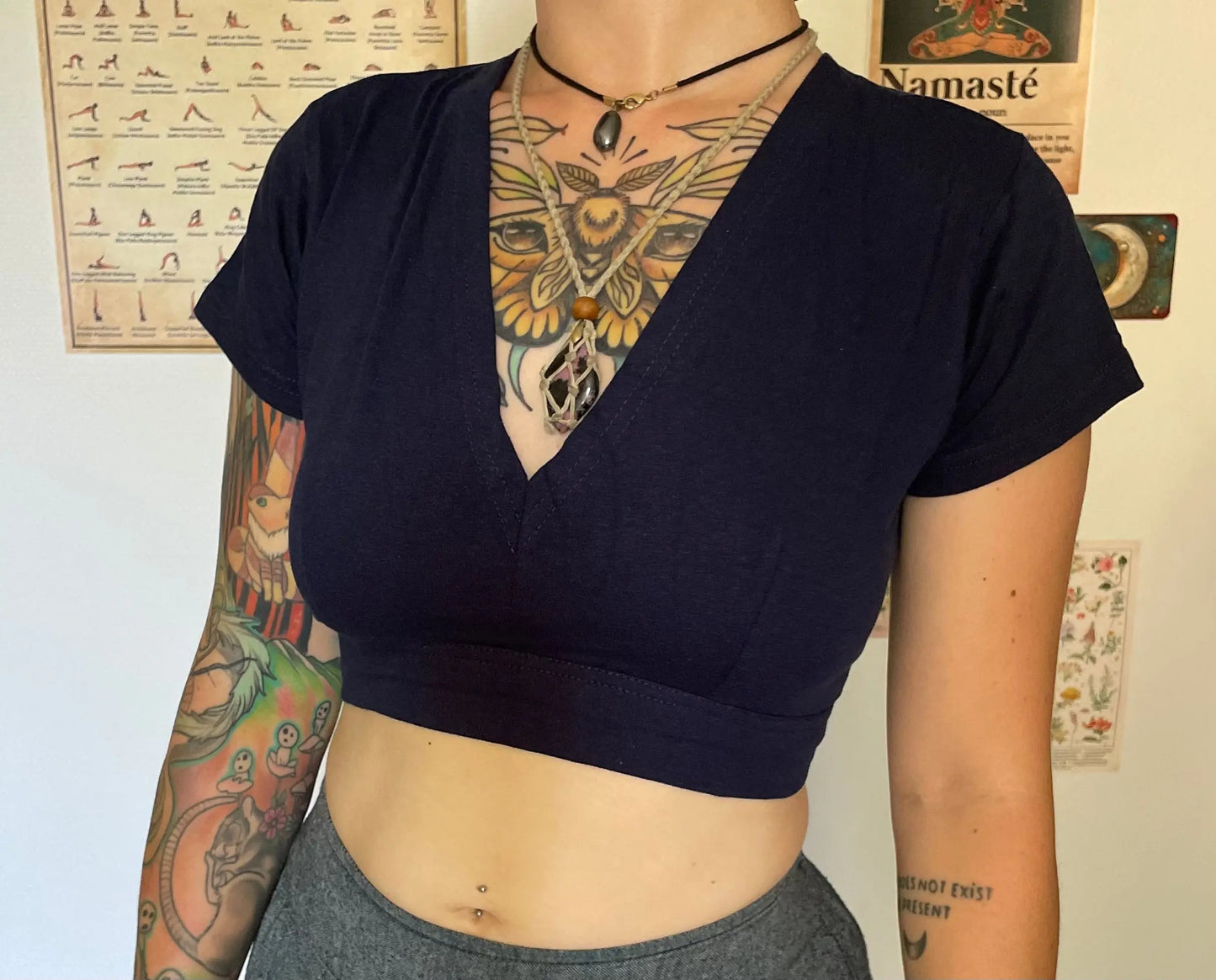 Crop top ajustable en coton LITA Yogiâme