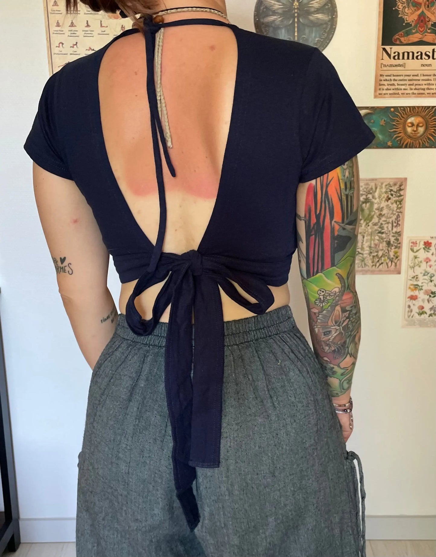 Crop top ajustable en coton LITA Yogiâme