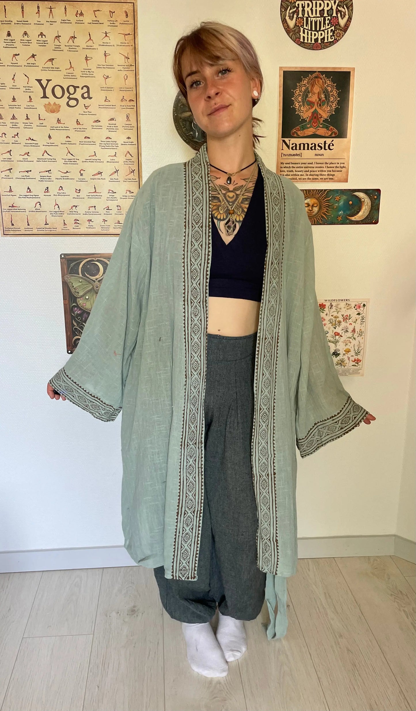 Kimono mi long 100% Coton Yogiâme
