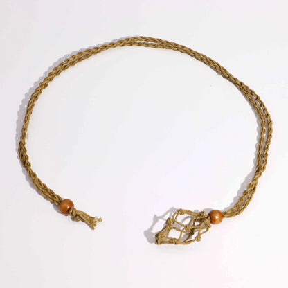 Collier en corde pour pierres précieuses*