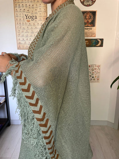 Kimono à franges 100% coton Yogiâme