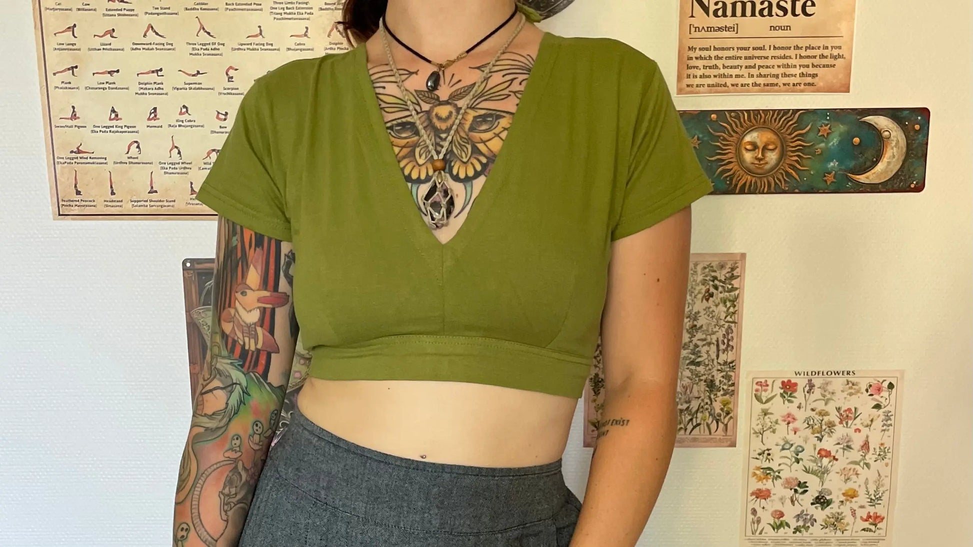 Crop top ajustable en coton LITA Yogiâme