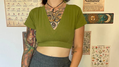 Crop top ajustable en coton LITA Yogiâme