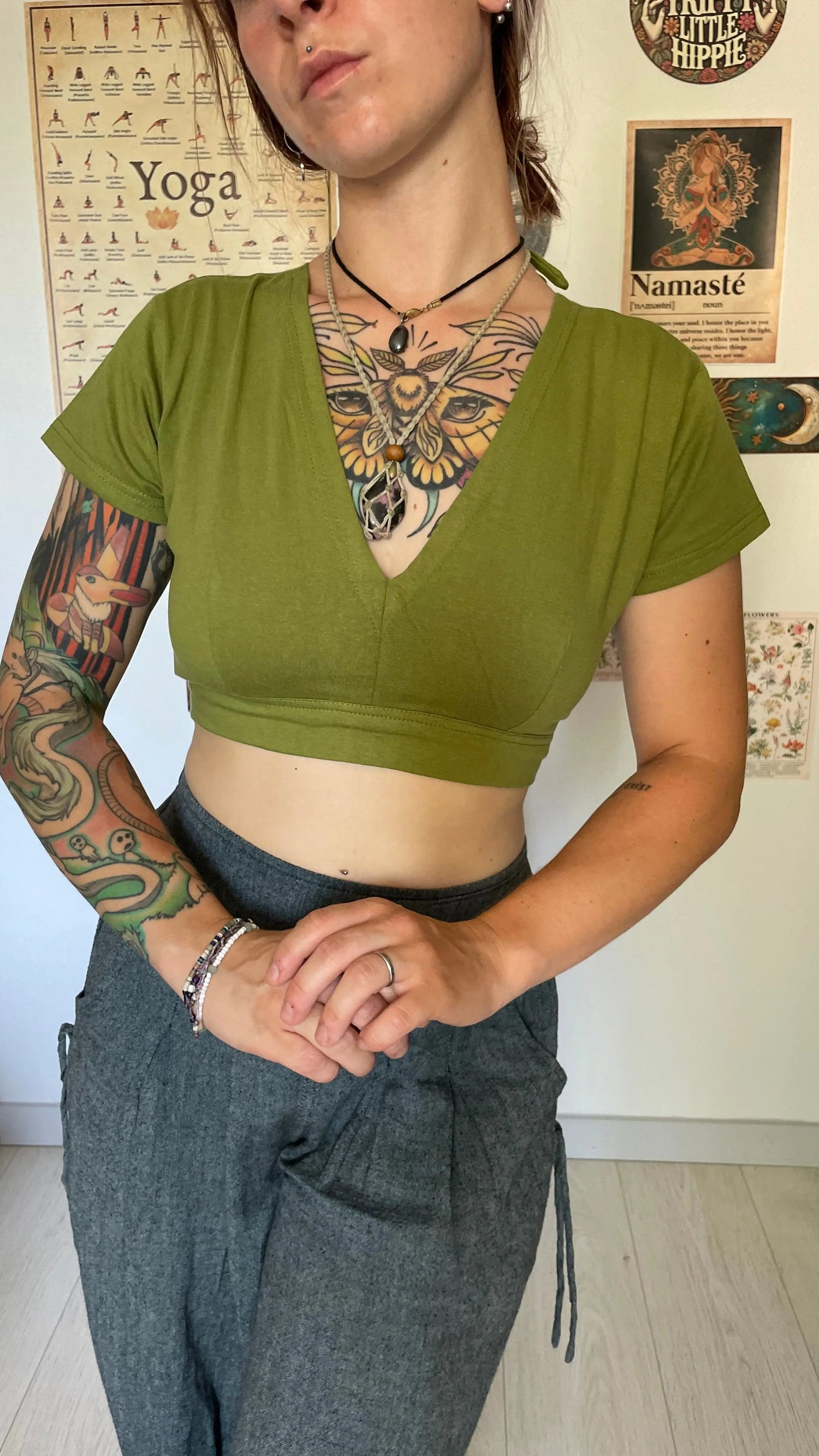 Crop top ajustable en coton LITA Yogiâme