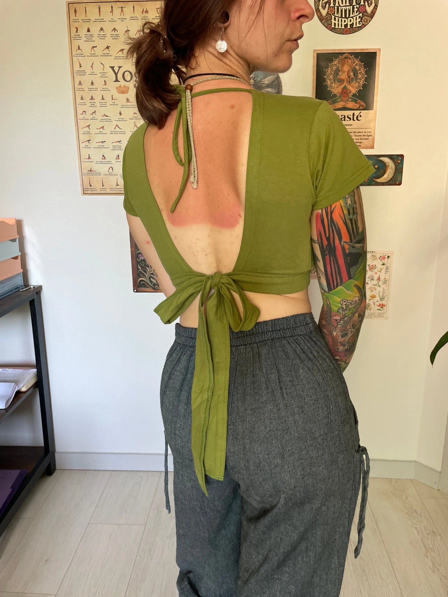 Crop top ajustable en coton LITA Yogiâme