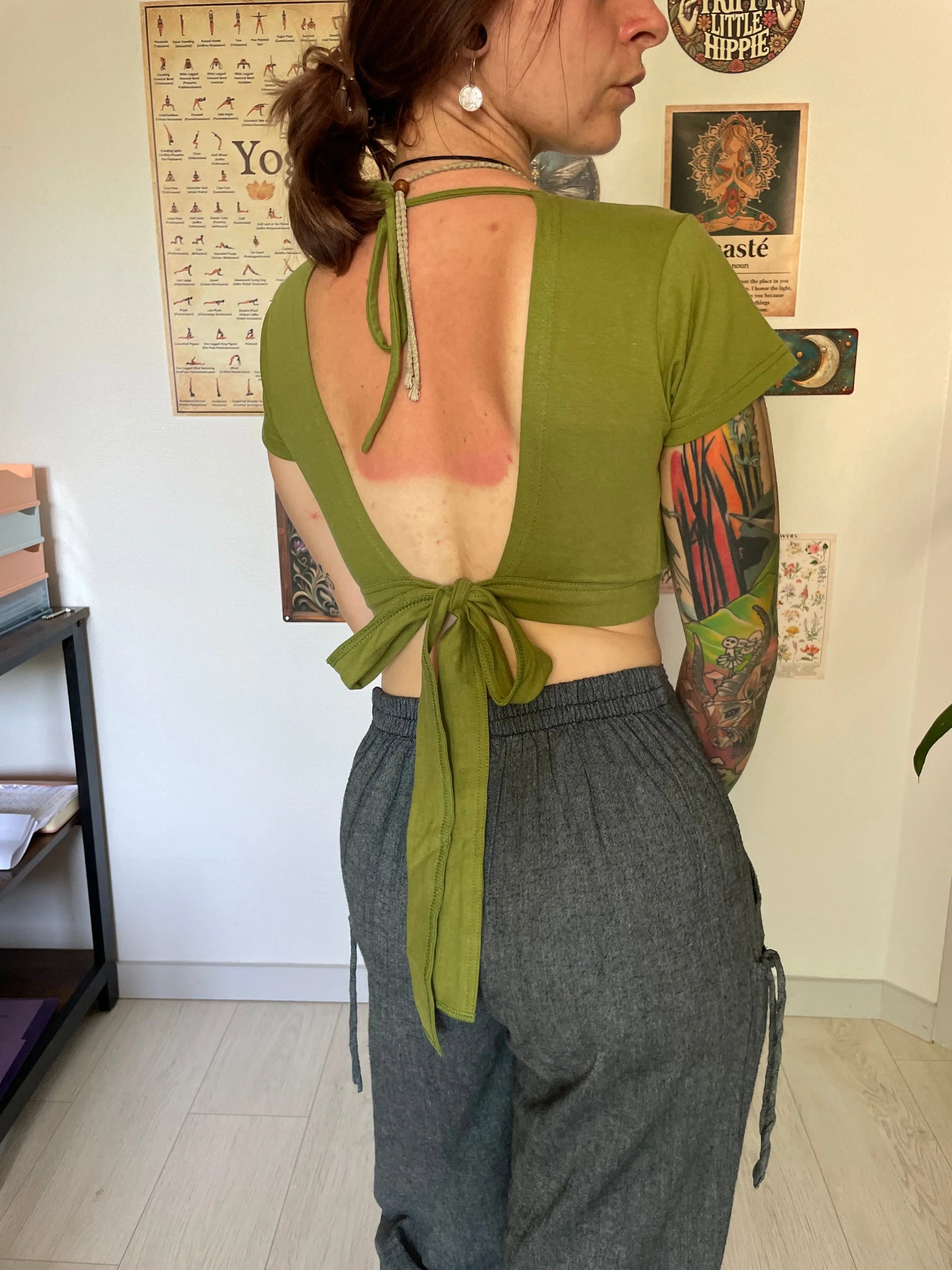 Crop top ajustable en coton LITA Yogiâme