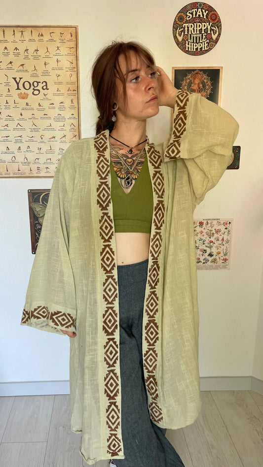Kimono mi long 100% Coton Yogiâme