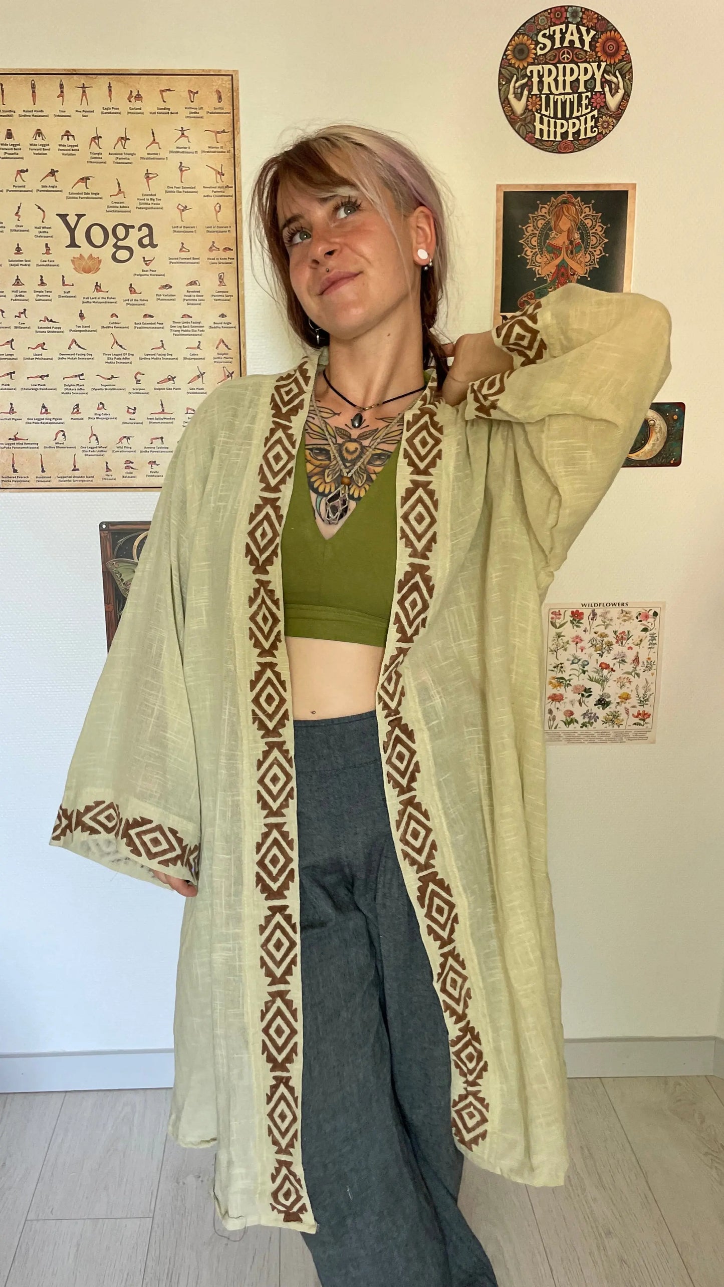 Kimono mi long 100% Coton Yogiâme