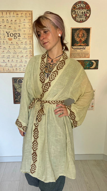 Kimono mi long 100% Coton Yogiâme
