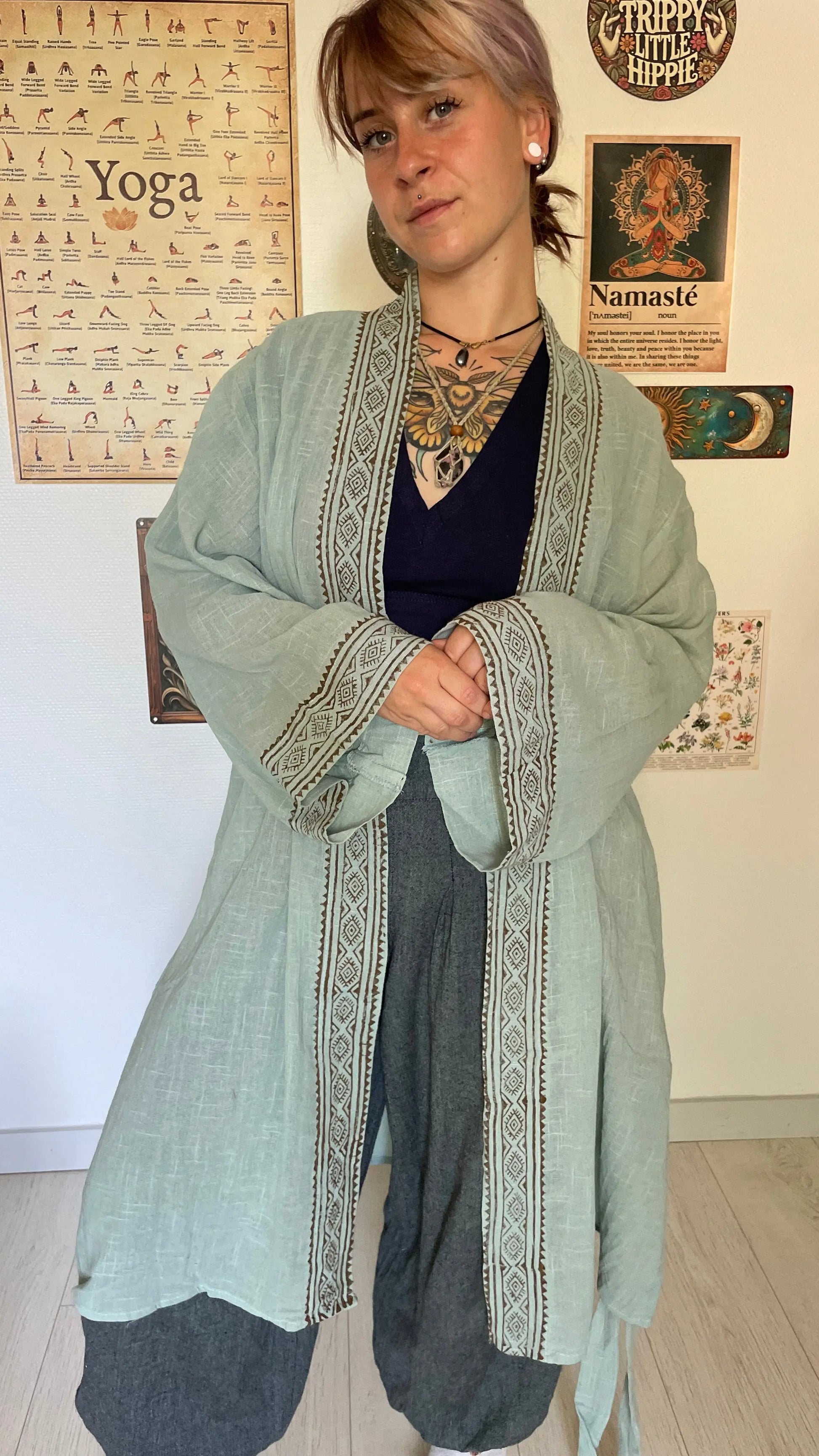 Kimono mi long 100% Coton Yogiâme